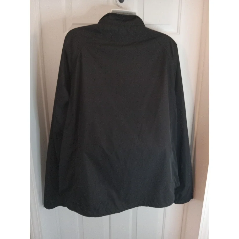 Duluth Trading Co Black Men Windbreaker Jacket  Size 3XL Zippers‎ Light